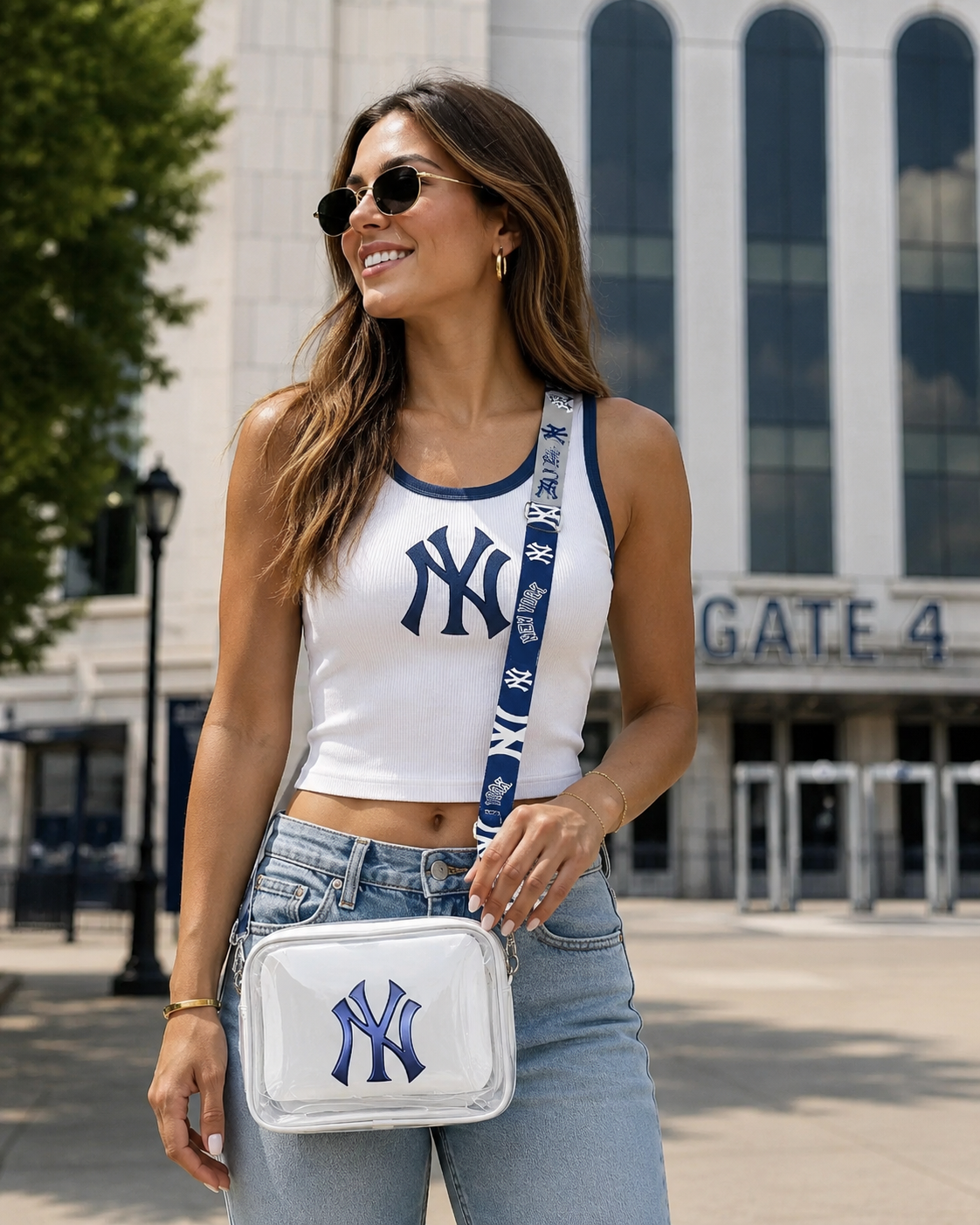 New York Yankees Clear Handbag
